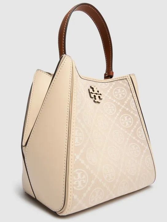 Tory Burch   Small McGraw T Monogram bucket bag 