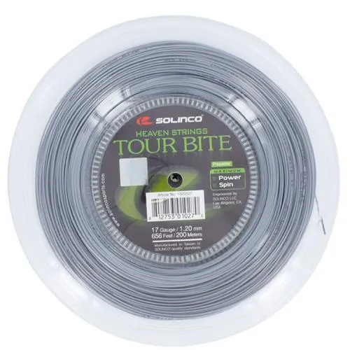 Tour Bite 17G 1.20MM Reel Tennis String Silver