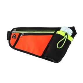 Triangle Sports Running Waist Bag Mobile Phone Water Bottle Bag, Size: 10 inch(Orange)