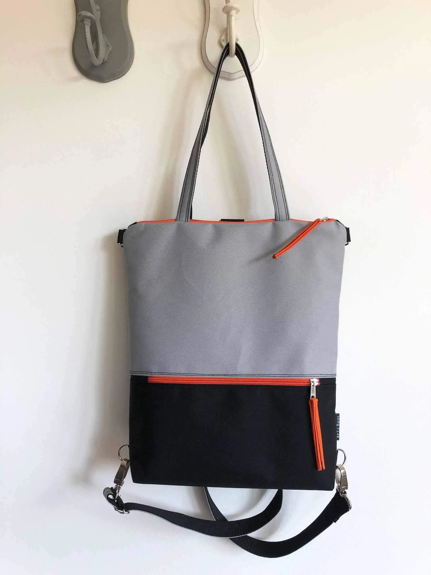 Two Toned Waterproof Vegan Backpack for School | Aris Bags