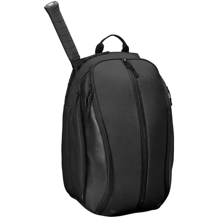 Unisex Classic Black Tennis Backpack