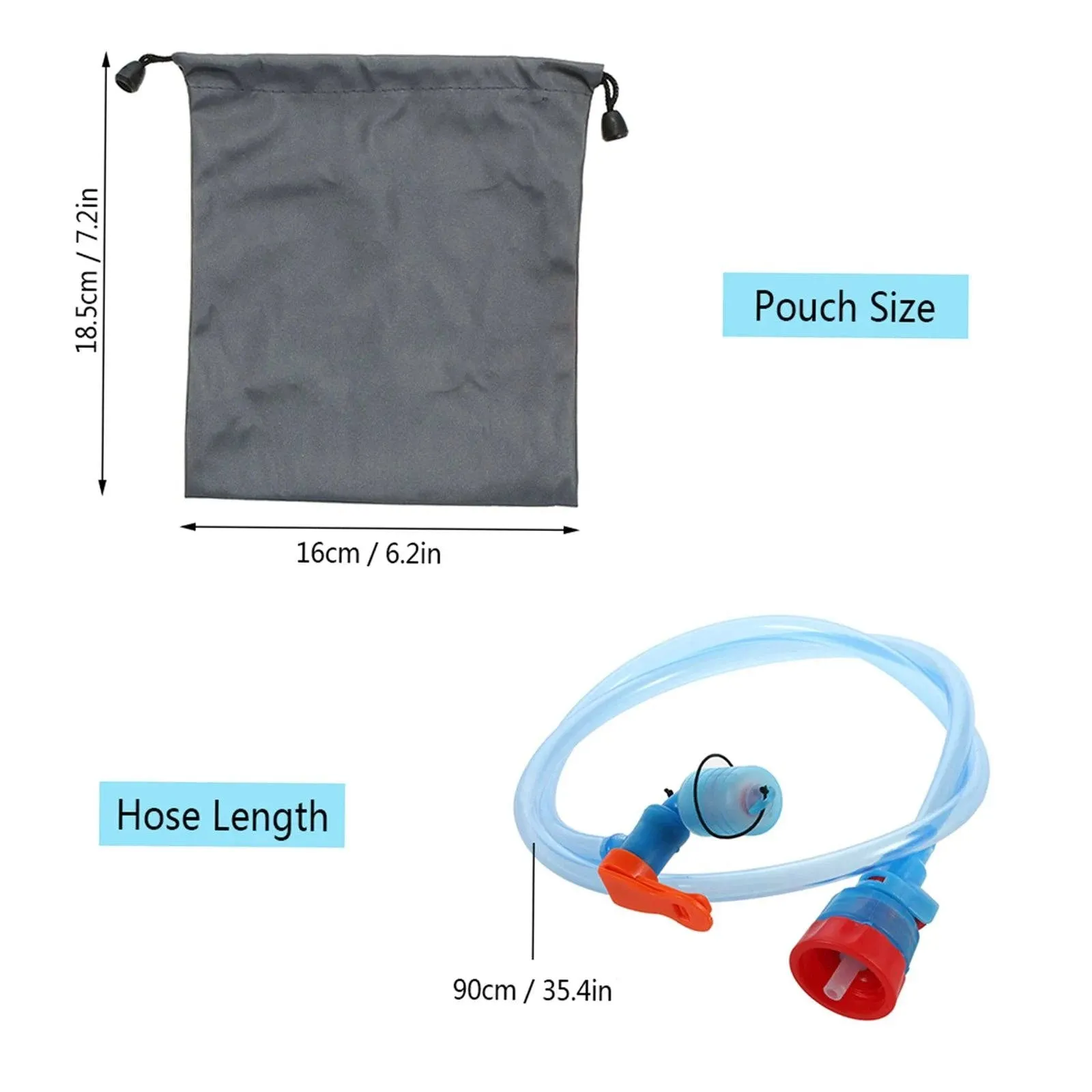 Water Bottle Drink Tube Cycling Camping Water Bag Hydration Bladder System Hose Kit TPU Free Hydration Bladder System