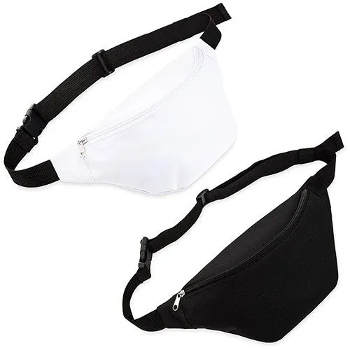 White or Black Plain Fanny Waist Pack