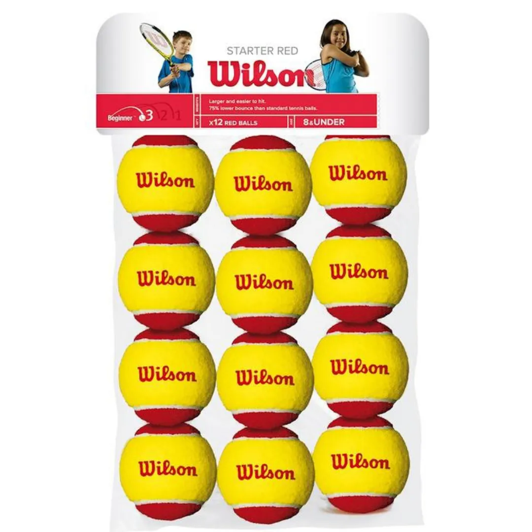 Wilson Starter Red 12 Pack Carton - 72 Balls