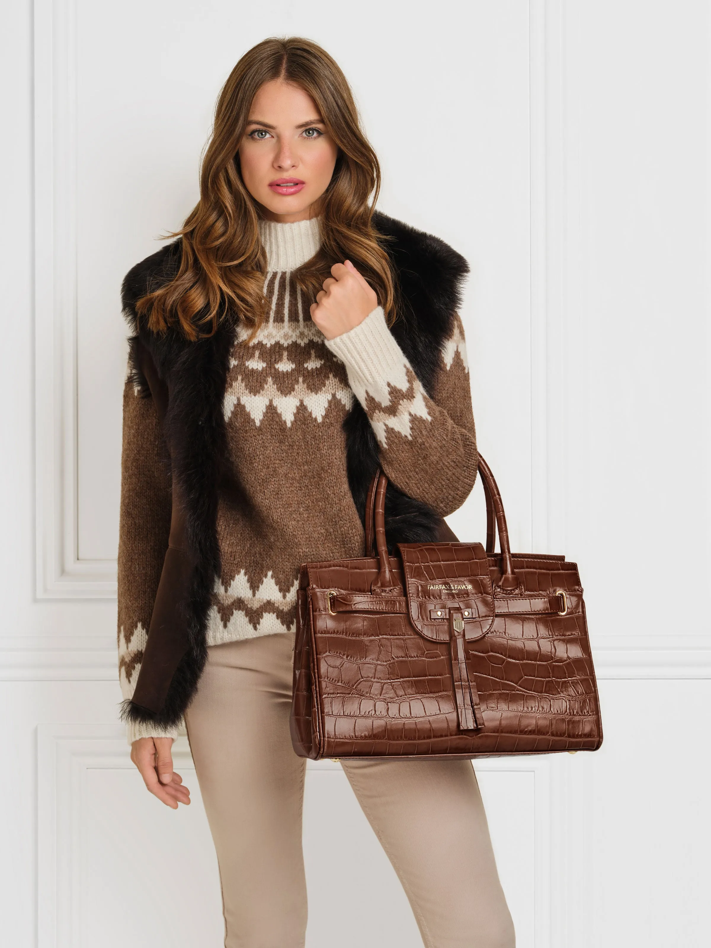 Windsor Handbag - Conker Leather