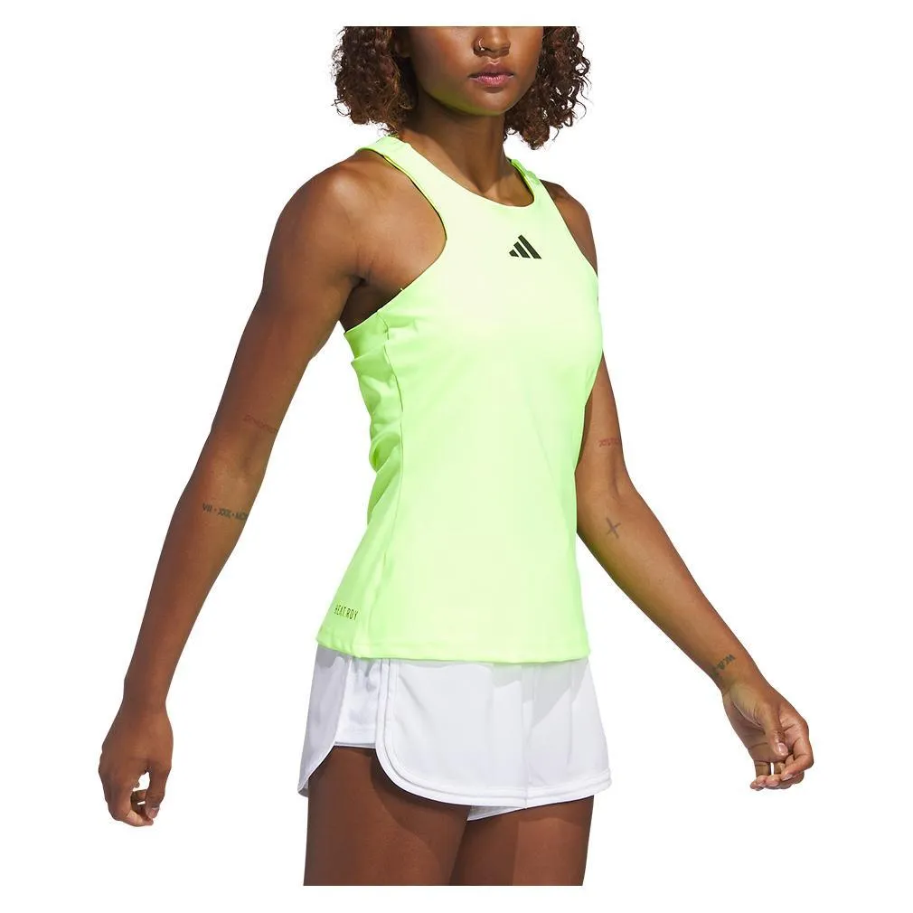 Women's Gameset Tennis Y-Tank Lucid Lemon