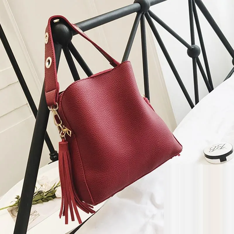 Women's Small Vintage Bucket Shoulder Bag