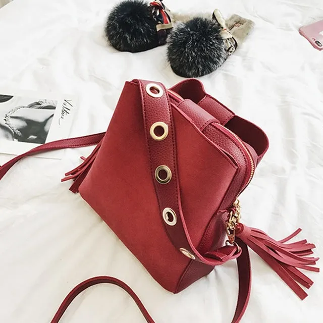 Women's Small Vintage Bucket Shoulder Bag