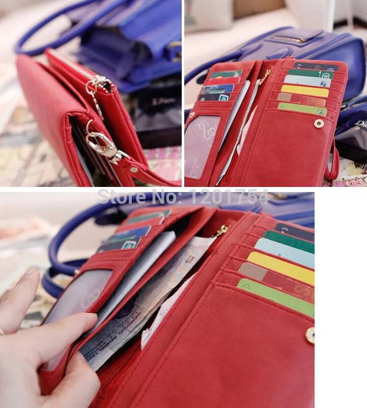 Women's Stylish Polish Leather Purse / Wallet