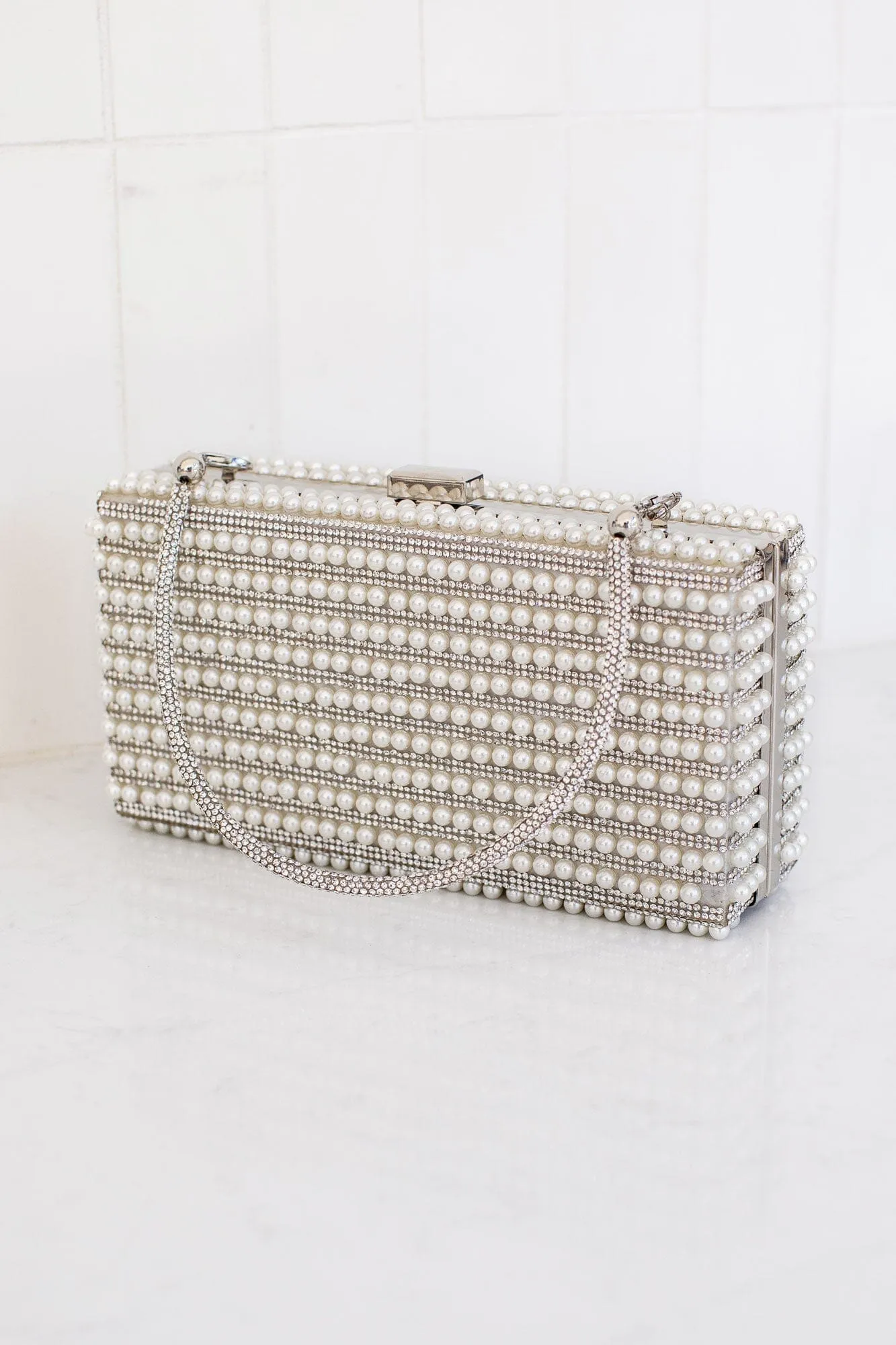 Your World Silver Pearl Purse